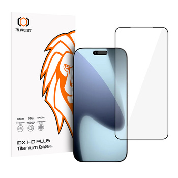 Hartowane szkło Tel Protect 10X HD Plus Titanium do Iphone 17 Pro/18 Pro (koperta)