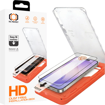 Hartowane szkło Tel Protect Dust-Free Easy Fit HD Titan do Iphone 15 Pro czarne
