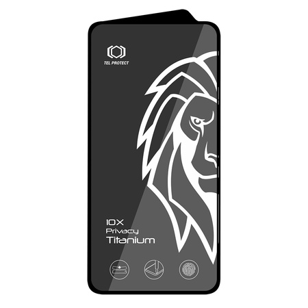 Szkło hartowane Tel Protect 10X Privacy Titanium prywatyzujące antyszpiegowskie do Samsung Galaxy S25 Plus/S24 Plus
