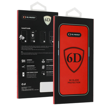 Hartowane szkło Tel Protect Full Glue 6D do SAMSUNG GALAXY A33 5G CZARNE