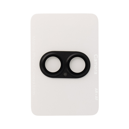 Gehärtetes Glas Tel Protect 95% AR+AF Full Metal Camera Protector Kameraschutz für Iphone 17 schwarz (Kamerainsel)