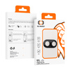 Gehärtetes Glas Tel Protect 95% AR+AF Full Metal Camera Protector Kameraschutz für Iphone 17 schwarz (Kamerainsel)