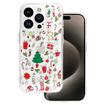 TEL PROTECT Christmas Clear Case do Iphone 13 Wzór 2