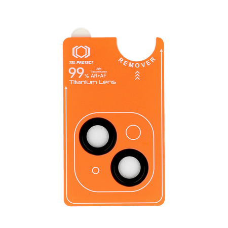 Szkło hartowane Tel Protect Titanium Lens 99% AR na aparat obiektyw kamerę ochronne do Iphone 15/15 Plus czarne