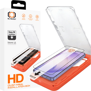 Hartowane szkło Tel Protect Dust-Free Easy Fit HD Titan do Samsung Galaxy S26 Plus czarne (with fingerprint unlock)