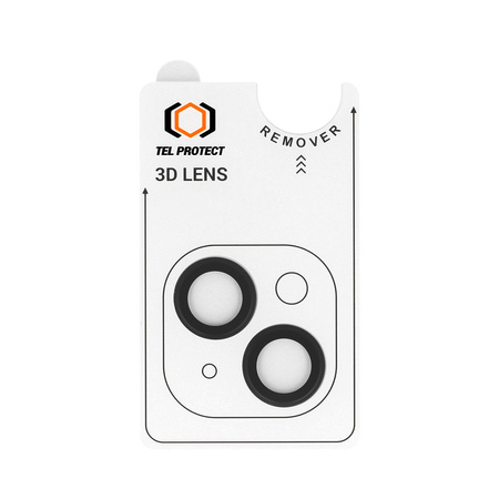 Szkło hartowane Tel Protect 3D Lens na aparat obiektyw kamerę ochronne do Iphone 14/14 Plus/16e czarne (obiektyw 2 sztuki)