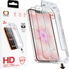 Gehärtetes Glas Tel Protect Dust-Free Easy Fit Full Glue 6D für Iphone 13/13 Pro/16E/17E schwarz - 2 Stück