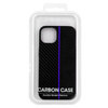Tel Protect CARBON Case do Iphone 13 Pro Czarny z niebieskim paskiem
