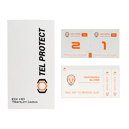 Szkło hartowane Tel Protect 10X HD Titanium ochrona ekranu wyświetlacza do Samsung Galaxy S25 Plus/S24 Plus