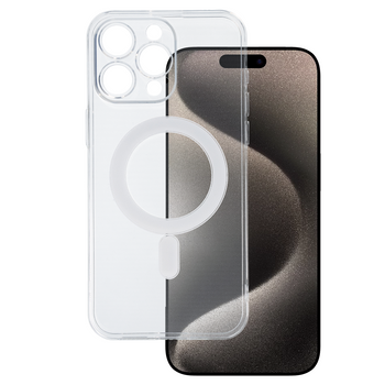 TEL PROTECT MagSilicone Case do Iphone 15 Pro Max Przezroczysty