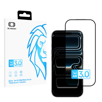 Hartowane szkło Tel Protect 10X AR 3.0 AntiReflective Titanium Glass do Iphone 17 Pro Max