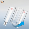 Hartowane szkło Tel Protect Dust-Free Easy Fit Full Glue 6D do Iphone 15 Pro Max czarne - 2 sztuki