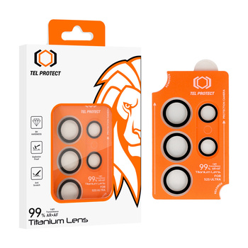 Szkło hartowane Tel Protect Titanium Lens 99% AR na aparat obiektyw kamerę ochronne do Samsung Galaxy S24 Ultra przezroczyste