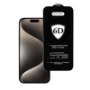 Hartowane szkło Tel Protect Full Glue 6D do IPHONE 15 PRO CZARNE