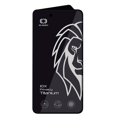 Szkło hartowane Tel Protect 10X Privacy Titanium prywatyzujące antyszpiegowskie do Iphone 17 Air