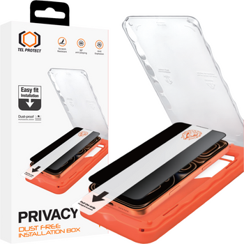 Hartowane szkło Tel Protect Dust-Free Easy Fit Privacy Titan do Iphone 17 Pro Max czarne