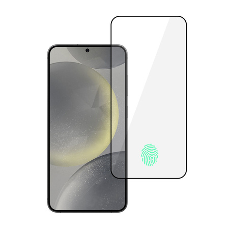 Hartowane szkło Tel Protect Full Glue 6D do SAMSUNG GALAXY S24 PLUS CZARNE (with fingerprint unlock)