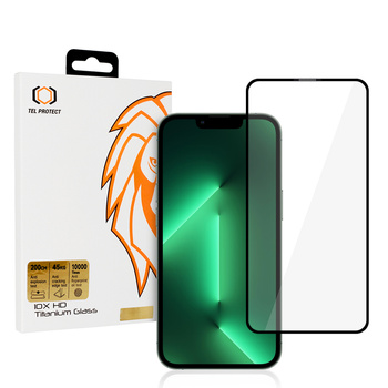 Szkło hartowane Tel Protect 10X HD Titanium ochrona ekranu wyświetlacza do Iphone 13/13 Pro/16e