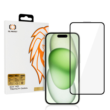 Szkło hartowane Tel Protect 10X HD Titanium ochrona ekranu wyświetlacza do Iphone 16 Plus