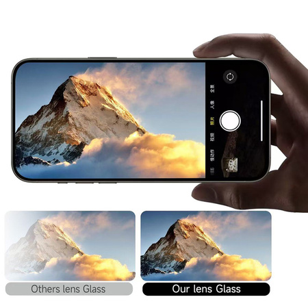 Szkło hartowane Tel Protect Titanium Lens 99% AR na aparat obiektyw kamerę ochronne do Iphone 15 Pro/15 Pro Max tytanowe