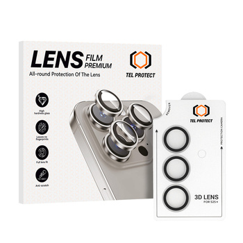 Gehärtetes Glas Tel Protect 3D Lens zum Schutz der Kameraobjektive für Samsung Galaxy S23 transparent (Objektiv 3 Stück)