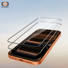 Hartowane szkło Tel Protect Dust-Free Easy Fit Full Glue 6D do Iphone 15 Pro Max czarne - 2 sztuki