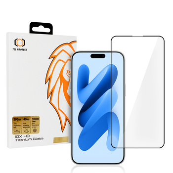 Szkło hartowane Tel Protect 10X HD Titanium ochrona ekranu wyświetlacza do Iphone 17 Air