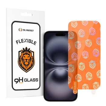 Hartowane szkło hybrydowe Tel Protect Best Flexible do IPHONE 16 PLUS