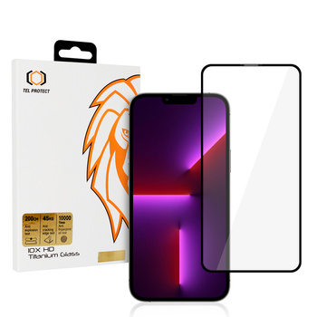 Szkło hartowane Tel Protect 10X HD Titanium ochrona ekranu wyświetlacza do Iphone 13 Pro Max