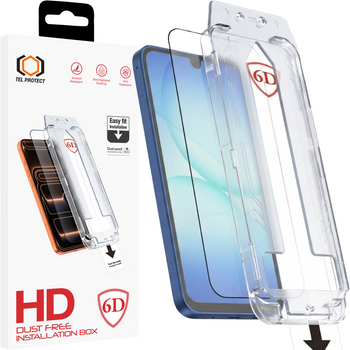 Hartowane szkło Tel Protect Dust-Free Easy Fit Full Glue 6D do Samsung Galaxy A16 4G/5G czarne