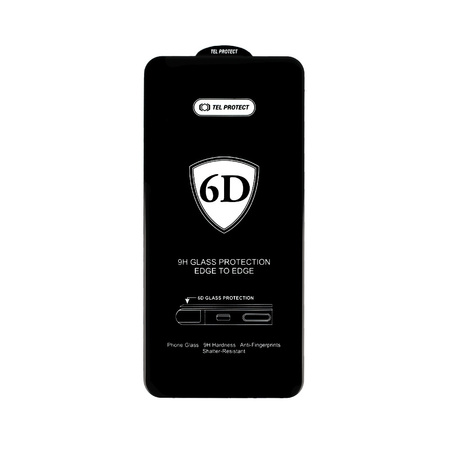 Hartowane szkło Tel Protect Full Glue 6D do SAMSUNG GALAXY S22/S23 CZARNE (with fingerprint unlock)
