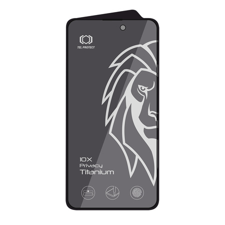 Szkło hartowane Tel Protect 10X Privacy Titanium prywatyzujące antyszpiegowskie do Iphone 14 Pro