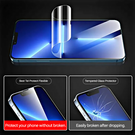 Hartowane szkło hybrydowe Tel Protect Best Flexible do IPHONE 16 PRO