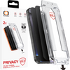 Hartowane szkło Tel Protect Dust-Free Easy Fit Privacy Full Glue 6D do Iphone 15 Pro czarne - 2 sztuki