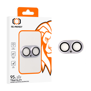 Hartowane szkło Tel Protect 95% AR+AF Full Metal Camera Protector na aparat do Iphone 17 fioletowe (wyspa)