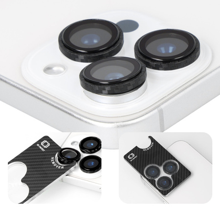Szkło hartowane Carbon Tel Protect Titanium Lens 99% AR na aparat obiektyw kamerę ochronne Samsung Galaxy S25 Plus