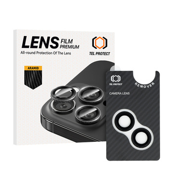 Hartowane szkło Tel Protect 3D Lens Aramid Series na aparat do Iphone 15/15 Plus (obiektyw 2 sztuki)