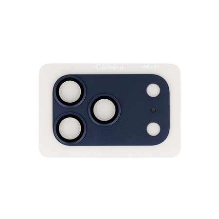 Gehärtetes Glas Tel Protect 95% AR+AF Full Metal Camera Protector Kameraschutz für Iphone 17 Pro blau (Kamerainsel)