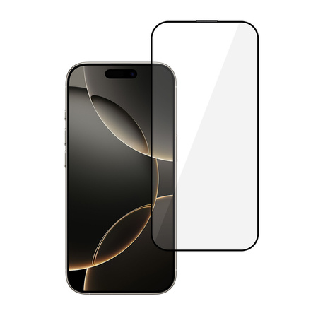 Hartowane szkło Tel Protect Full Glue 6D do IPHONE 16 PRO/17 CZARNE