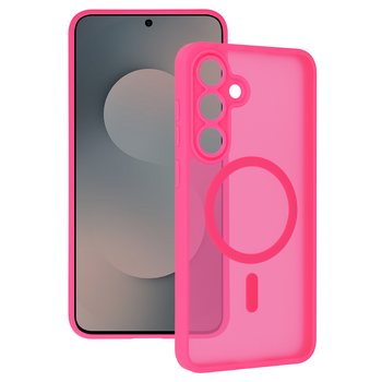 Tel Protect Aura Matte Magsafe Case do Samsung Galaxy S25 FE hot pink