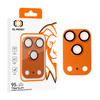 Gehärtetes Glas Tel Protect 95% AR+AF Full Metal Camera Protector Kameraschutz für Iphone 17 Pro Max orange (Kamerainsel)