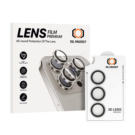 Szkło hartowane Tel Protect 3D Lens na aparat obiektyw kamerę ochronne do Samsung Galaxy S25 Plus przezroczyste (obiektyw 3 sztuki)
