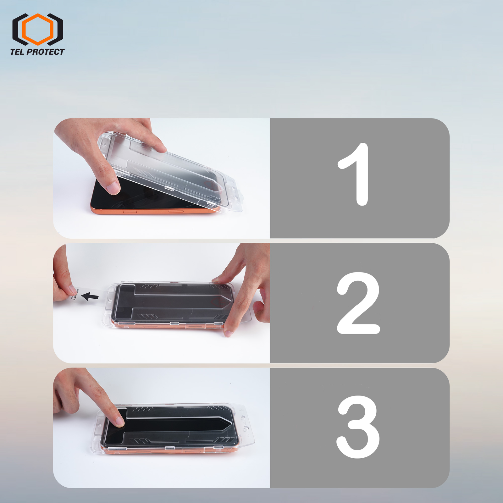 Szkło Tel Protect do iPhone 15 Pro Max - przejrzystość HD