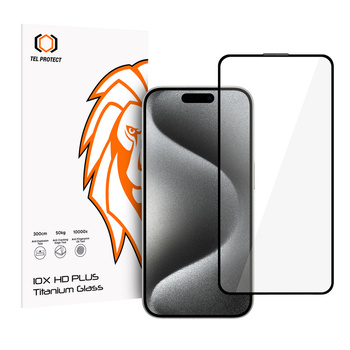 Hartowane szkło Tel Protect 10X HD Plus Titanium do Iphone 16 pro/17 (koperta)